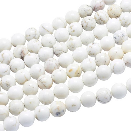 MAG11 Magnezyt kamień naturalny koraliki kule 8mm sznur 50szt