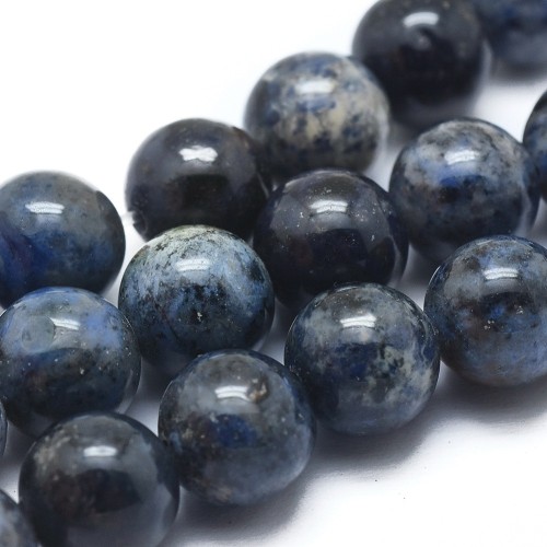 KK179 Dumortieryt kamień naturalny koraliki kule 8mm sznur 46szt