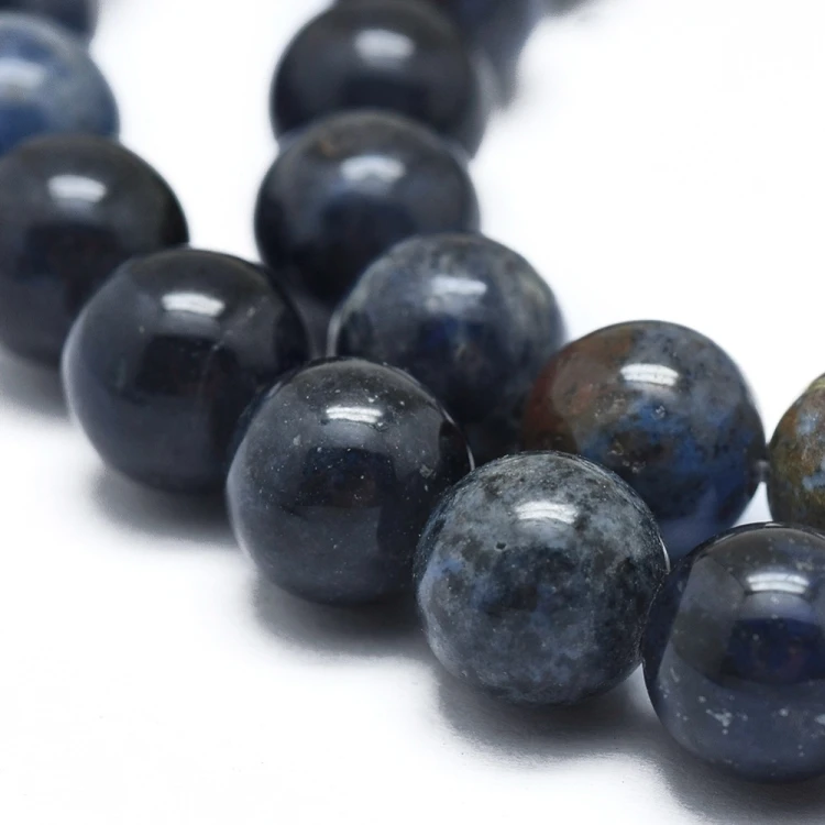 KK179 Dumortieryt kamień naturalny koraliki kule 8mm sznur 46szt