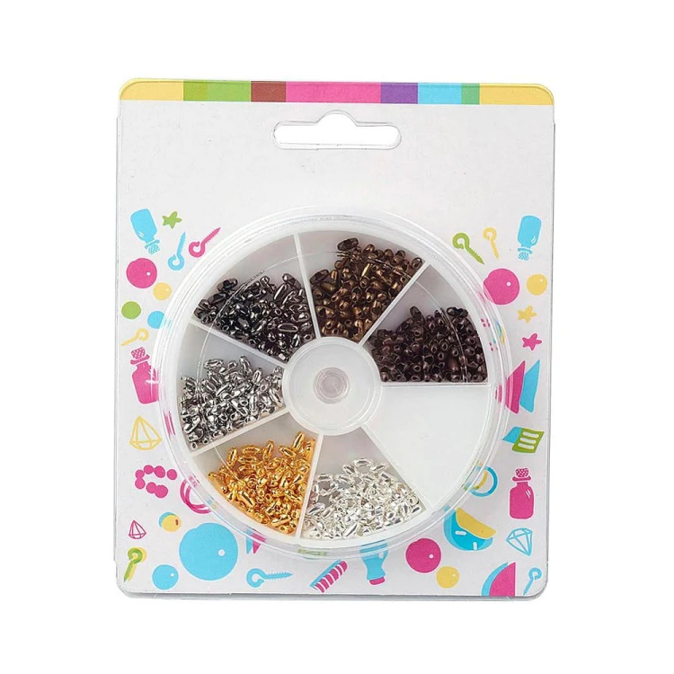 ZPF88 Zestaw łączniki do łańcuszka kulkowego 5x2mm mix