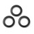 LAC455 Łącznik zawieszka do biżuterii okrągły 8mm stal nierdzewna (IP) 2szt- czarny