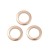 LAC456 Łącznik zawieszka do biżuterii okrągły 8mm stal nierdzewna (IP) 2szt- rose gold