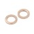 LAC456 Łącznik zawieszka do biżuterii okrągły 8mm stal nierdzewna (IP) 2szt- rose gold