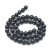 JAD189 Jadeit Birmański czarny Myanmar Black kamień naturalny koraliki kule 8mm