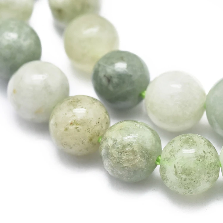 JAD196 Jadeit Birmański Myanmar kamień naturalny koraliki kule 6mm sznur 68szt.