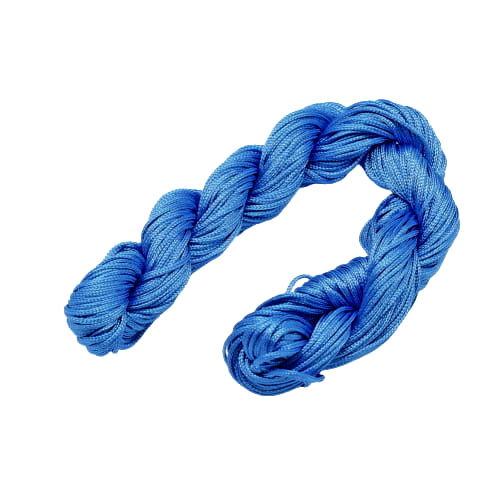 szn91 Sznurek pleciony nylonowy 1mm 26m - niebieski