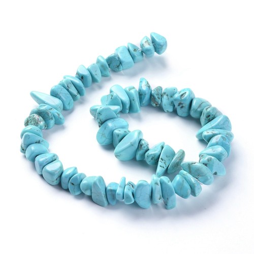 MAG12 Magnezyt kamień naturalny koraliki nuggets 10-20mm sznur 27cm