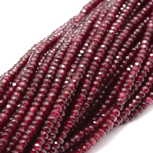 JAD203 Jadeit Malezyjski kamień naturalny koraliki rondelle 4x3mm fasetowane