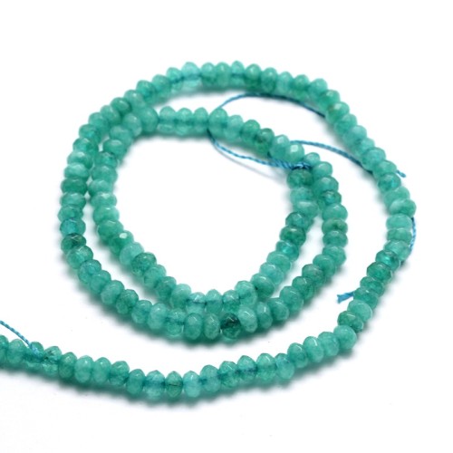 JAD204 Jadeit Malezyjski kamień naturalny koraliki rondelle 4x3mm fasetowane