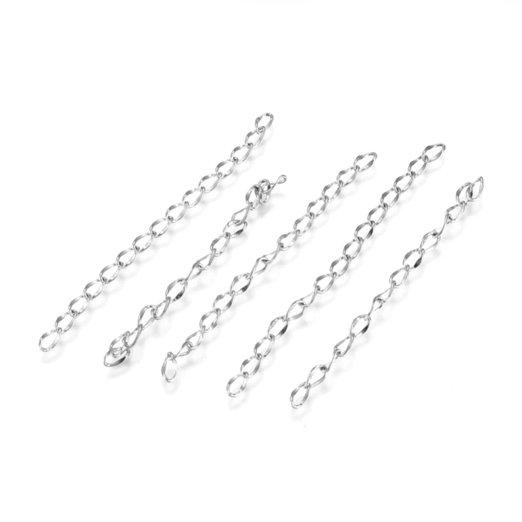 LAN236 Łańcuszek dystansowy regulacyjny 50mm ogniwa 2,6x4,4mm stal nierdzewna 5szt