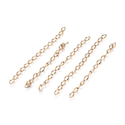 LAN237 Łańcuszek dystansowy regulacyjny 50mm ogniwa 2,6x4,4mm stal nierdzewna (IP) 5szt