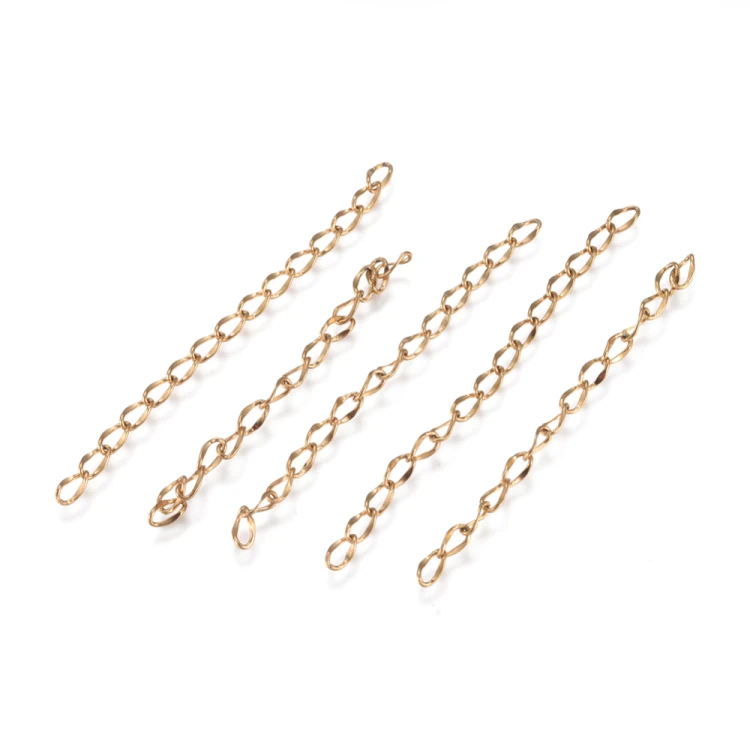 LAN237 Łańcuszek dystansowy regulacyjny 50mm ogniwa 2,6x4,4mm stal nierdzewna (IP) 5szt