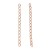 LAN238 Łańcuszek dystansowy regulacyjny 50mm ogniwa 2,6x4,4mm stal nierdzewna (IP) 5szt rose gold