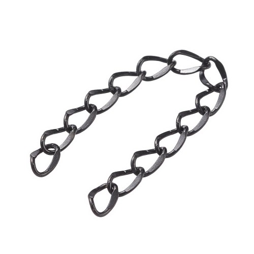 LAN240 Łańcuszek dystansowy regulacyjny 50mm ogniwa 2,6x4,4mm stal nierdzewna (IP) 5szt czarny