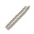 LAN244 Łańcuszek dystansowy regulacyjny 25mm ogniwa 1,6x3mm stal nierdzewna (IP) 5szt tęczowy rainbow