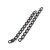LAN245 Łańcuszek dystansowy regulacyjny 25mm ogniwa 1,6x3mm stal nierdzewna (IP) 5szt czarny