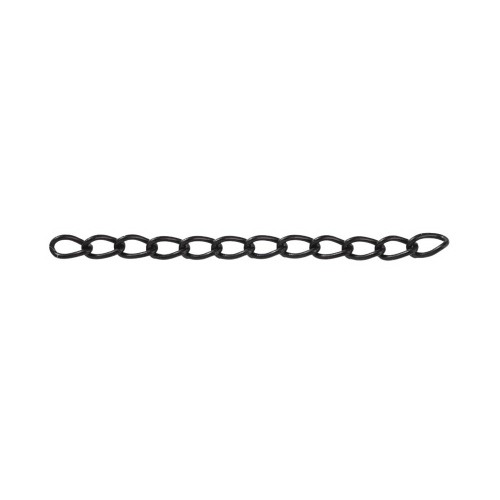 LAN245 Łańcuszek dystansowy regulacyjny 25mm ogniwa 1,6x3mm stal nierdzewna (IP) 5szt czarny