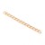 LAN246 Łańcuszek dystansowy regulacyjny 50mm ogniwa 3x4mm stal nierdzewna (IP) 5szt złoty