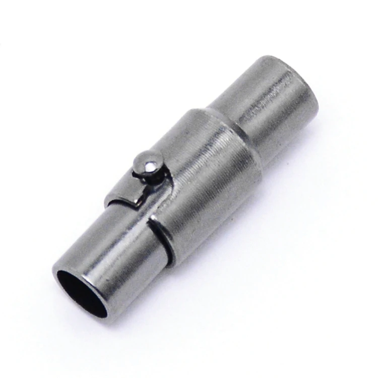 Zap404 Zapięcie magnetyczne do rzemieni mosiężne 5x15mm garfitowe
