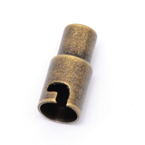 Zap542 Zapięcie magnetyczne do rzemieni z mosiądzu 5x15mm mosiężne