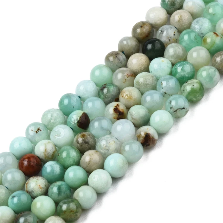 KK181 Chryzopraz kamień naturalny koraliki kule 4mm sznur 90szt