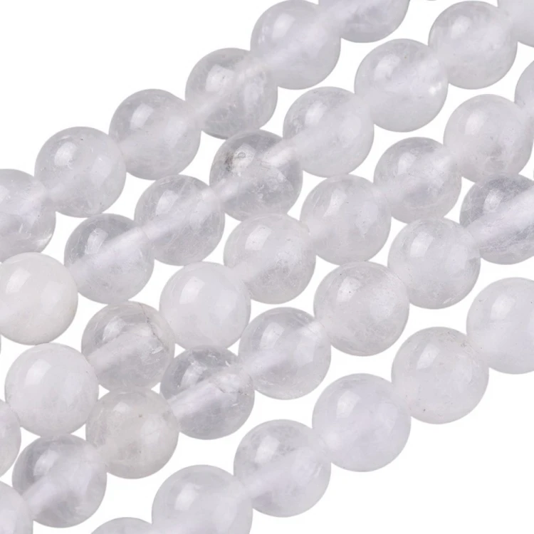 KWR44 Kwarc kryształ górski kamień naturalny koraliki kule 5mm sznur 85szt
