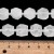 KWR48 Kwarc kryształ górski kamień naturalny koraliki bryłki 11x12mm sznur 28szt